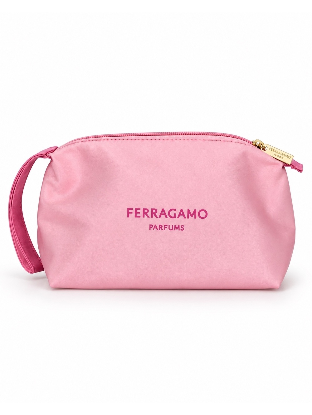 Salvatore Ferragamo Parfums Pink Cosmetic Makeup Travel Pouch NWOT